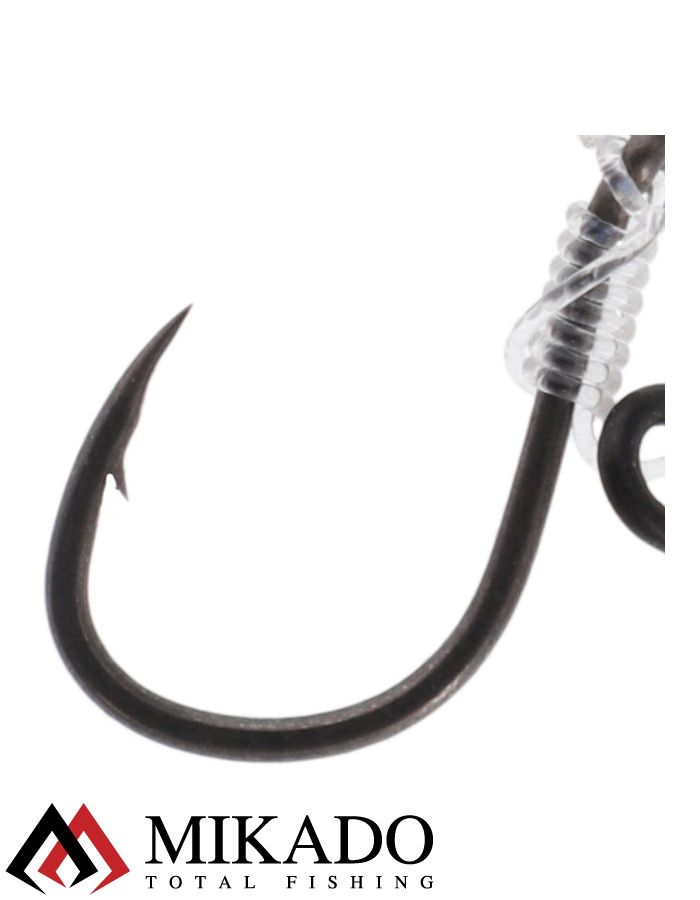 Поводок для плав бойлов Mikado CHOD RIG LONG 6см, кр.№2, 20 lbs, леска Chod Line с винтом (уп.-3шт.)