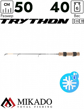 Удочка зимняя Mikado TRYTHON ICE SPOON LIGHT 50